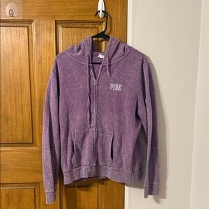 PINK Victoria's Secret Purple Zip-Up Hoodie